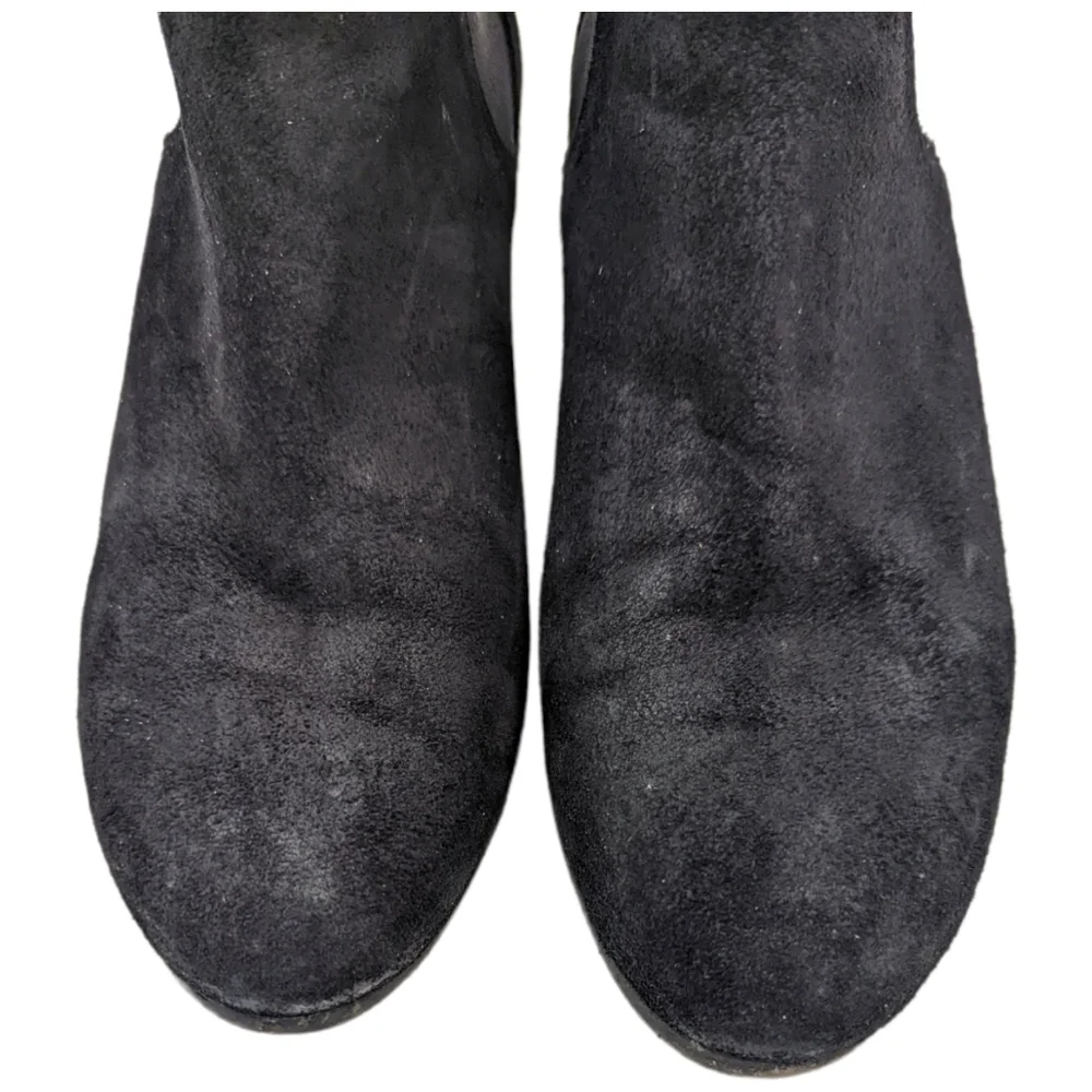Rag & Bone Ankle Boots Booties Devon Suede Leather Heeled Black Women's 40 - Picture 6 of 15